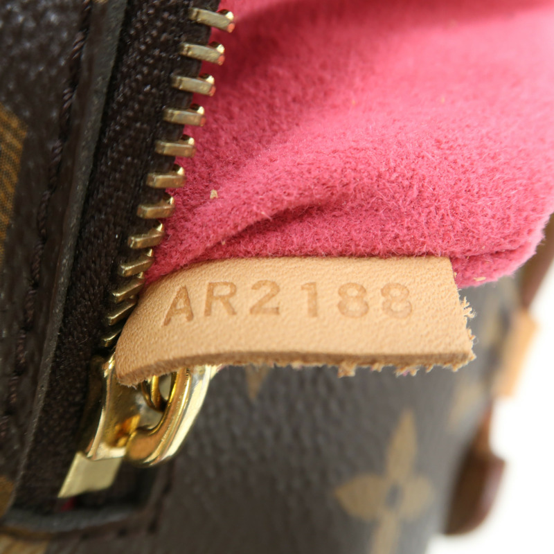 LOUIS VUITTON Monogram Patches Pochette Metis金扣手挽肩背兩用袋棕色-6