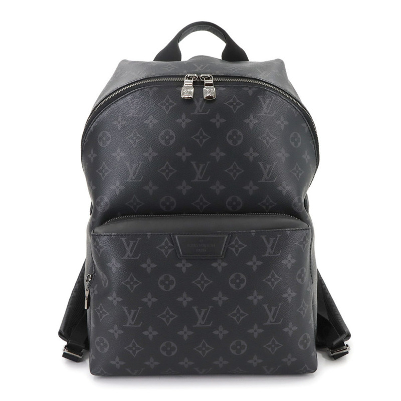 Louis Vuitton Monogram Eclipse 背包，黑色，M43186，銀色五金配件，Discovery 背包 PM-0