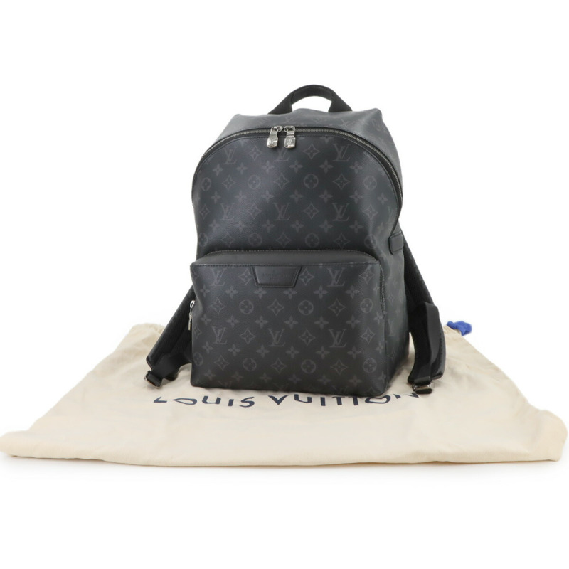 Louis Vuitton Monogram Eclipse 背包，黑色，M43186，銀色五金配件，Discovery 背包 PM-1