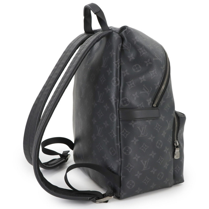 Louis Vuitton Monogram Eclipse 背包，黑色，M43186，銀色五金配件，Discovery 背包 PM-3