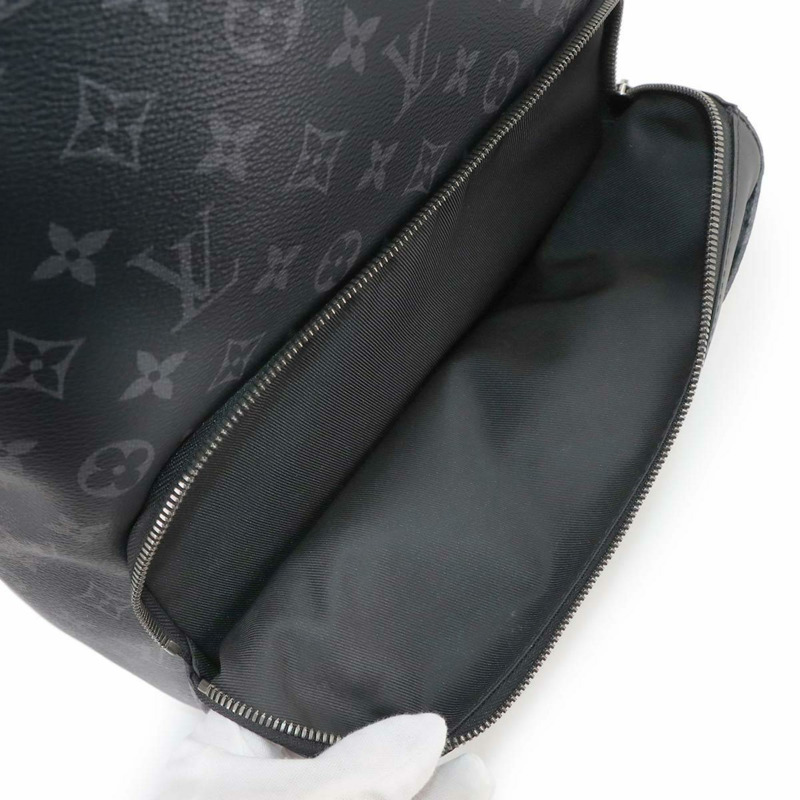 Louis Vuitton Monogram Eclipse 背包，黑色，M43186，銀色五金配件，Discovery 背包 PM-8