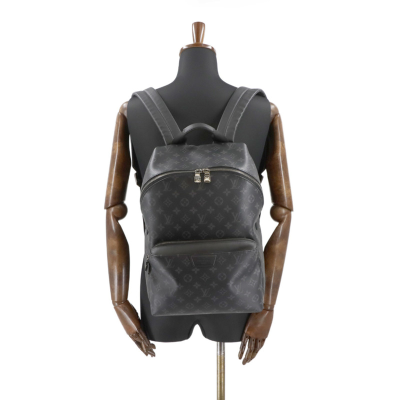 Louis Vuitton Monogram Eclipse 背包，黑色，M43186，銀色五金配件，Discovery 背包 PM-9