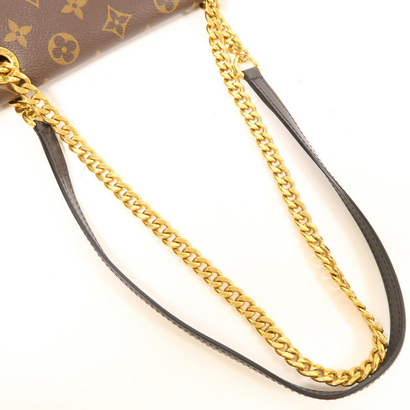 LOUIS VUITTON Monogram Passy金扣肩背袋棕色-4