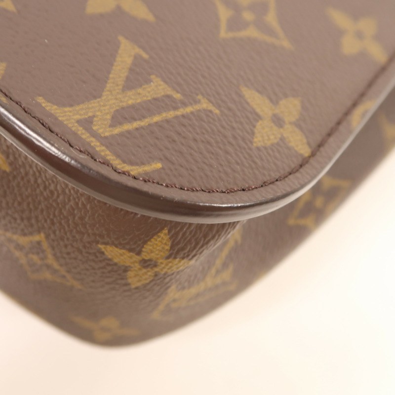 LOUIS VUITTON Monogram Passy金扣肩背袋棕色-7