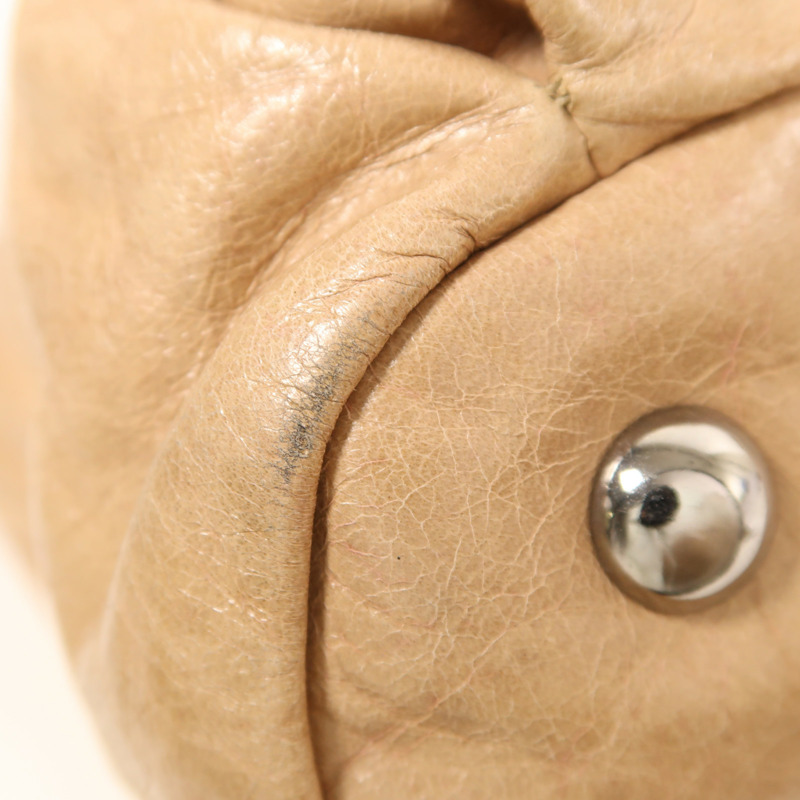 Miu Miu 牛皮皮革2 Way Shoulder Bag銀扣手挽肩背兩用袋-8