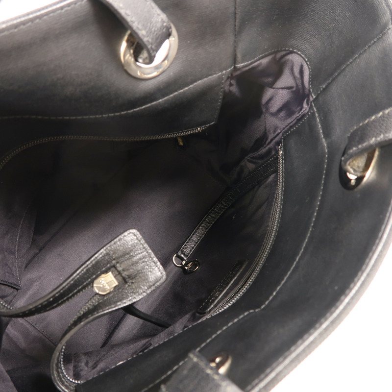 CHANEL 牛皮皮革Shoulder Bag銀扣肩背袋-9