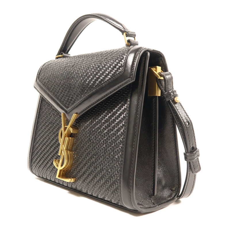 SAINT LAURENT 牛皮皮革2 Way Shoulder Bag金扣手挽肩背兩用袋-2