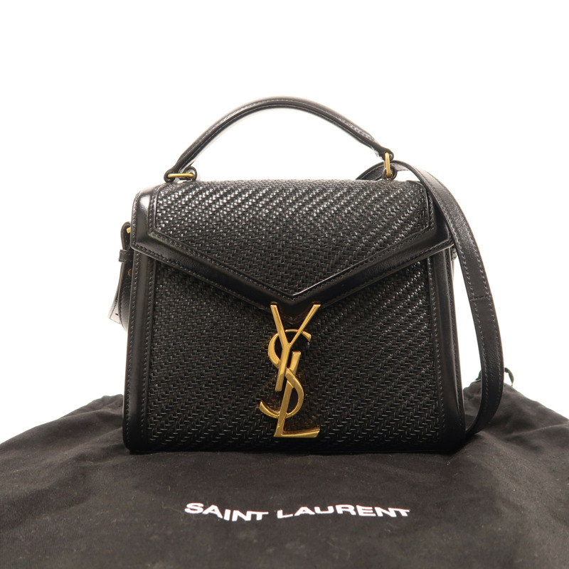 SAINT LAURENT 牛皮皮革2 Way Shoulder Bag金扣手挽肩背兩用袋-12