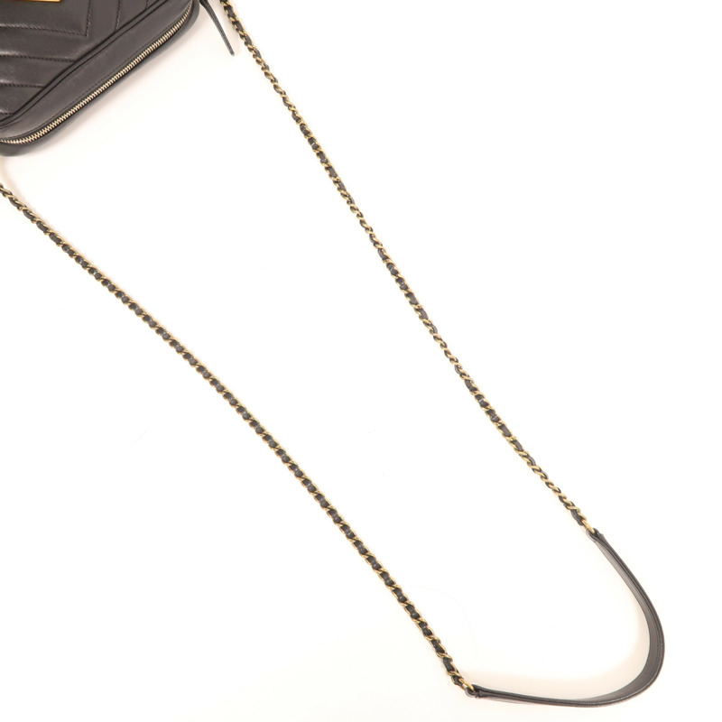 CHANEL 牛皮皮革Chain Shoulder Bag金扣鏈帶肩背袋-4