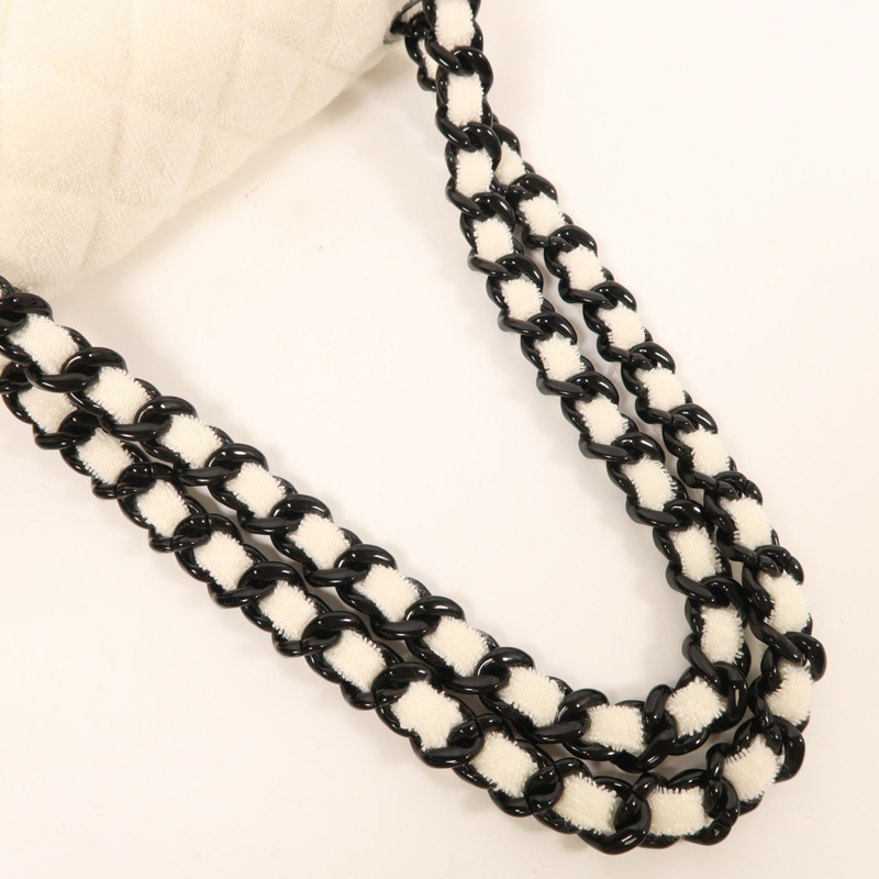 CHANEL 帆布Chain Shoulder Bag肩背袋-4
