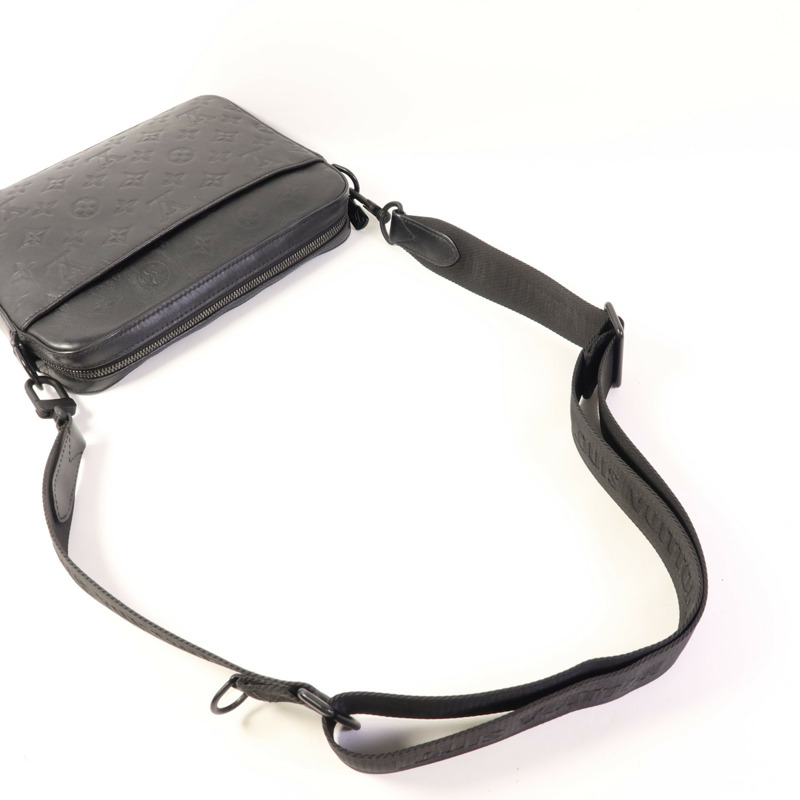 LOUIS VUITTON Monogam Shadow Dou Messenger Bag肩背袋-6