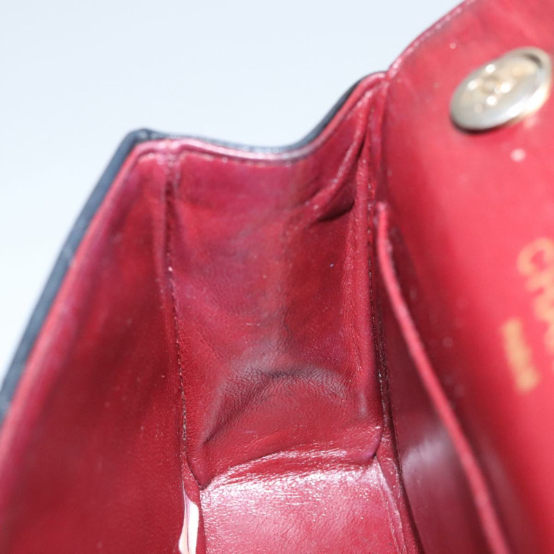 【日本直送】香奈兒鏈絎縫單肩包小羊皮黑金 CC 正品 PP133-19