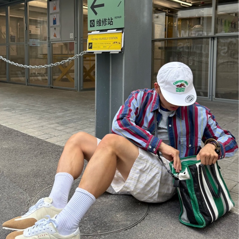 Balenciaga / 巴黎世家 條紋手提袋-2