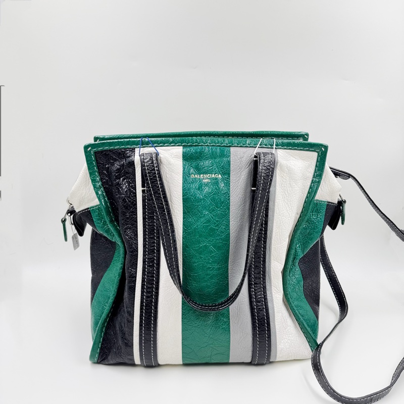 Balenciaga / 巴黎世家 條紋手提袋-9