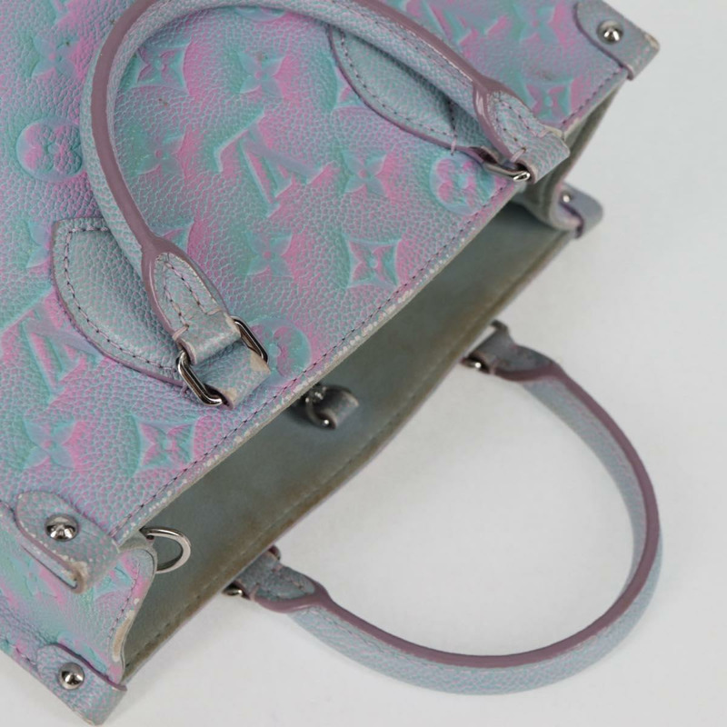 【日本直送】路易威登 Monogram Empreinte On The Go 小號包 2 款可選 藍色 M46067 正品 MX449A-8