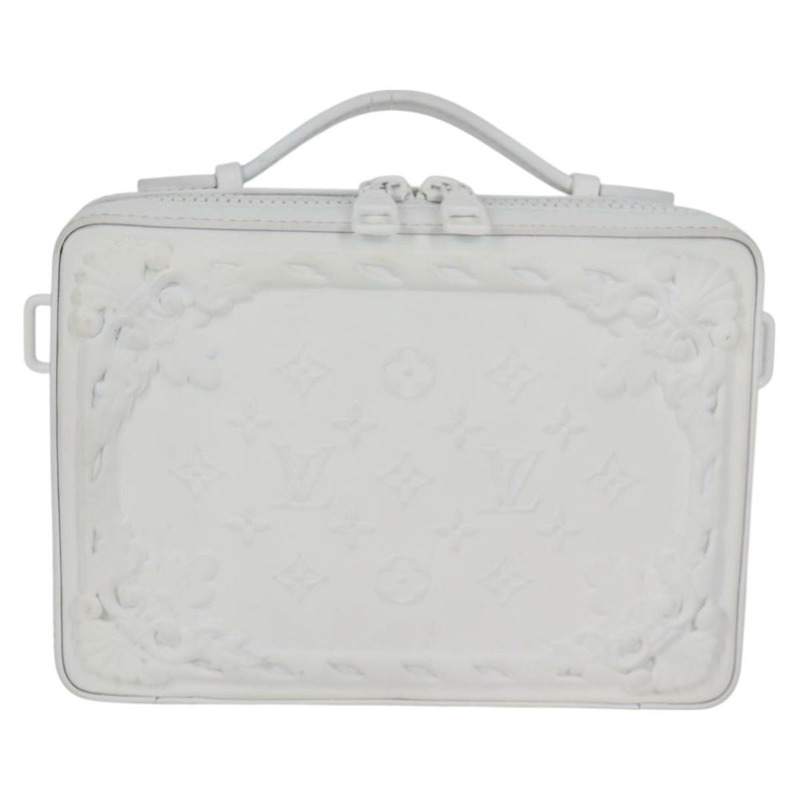 【日本直送】路易威登 Monogram LV Ornament Soft Trunk Bag 白色 M21833 LV Auth MX402SM-12