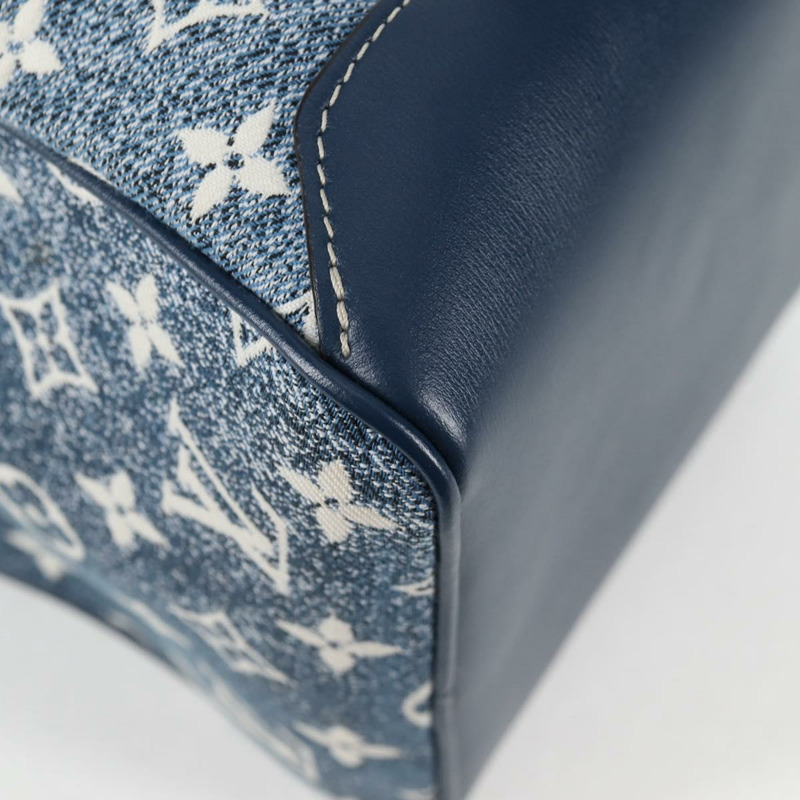【日本直送】路易威登 Monogram Denim 方形手提包 藍色 LV 正品 MX471M-16