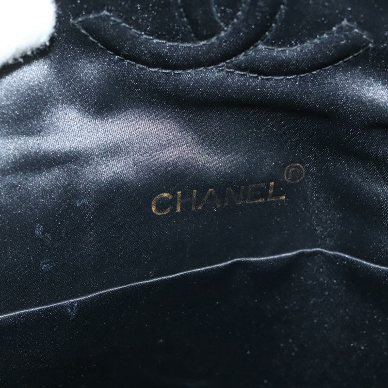 【日本直送】香奈兒 Matelasse 鏈條單肩包 緞面黑金 CC 正品 PP692-19