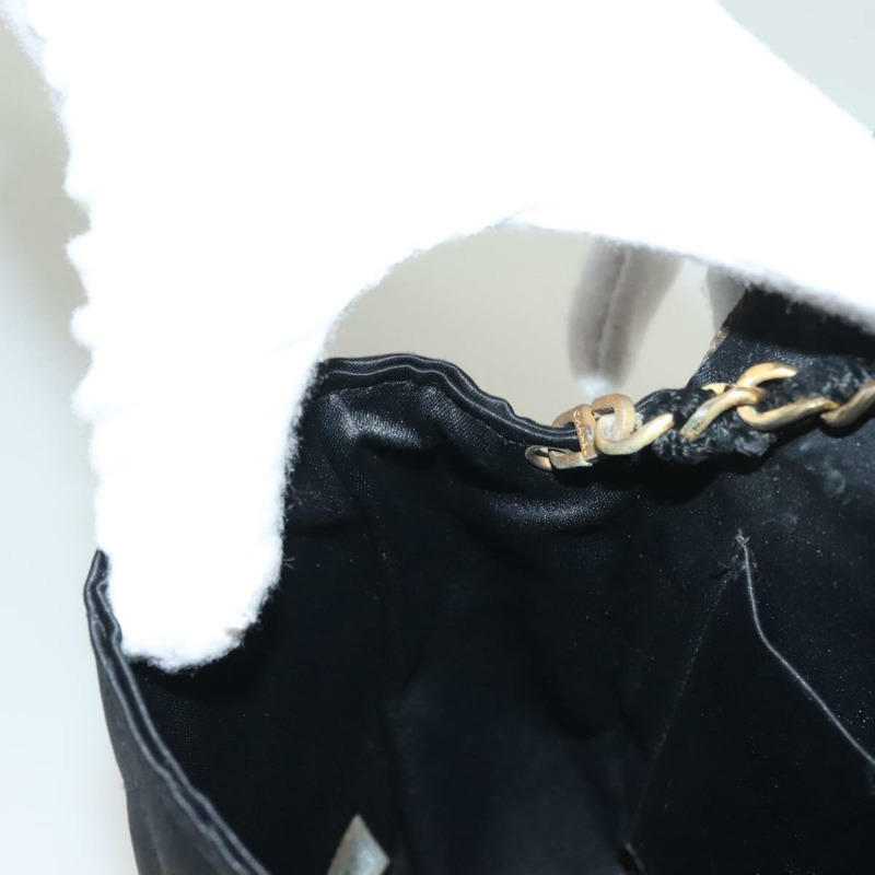 【日本直送】香奈兒 Matelasse 鏈條單肩包 緞面黑金 CC 正品 PP692-21