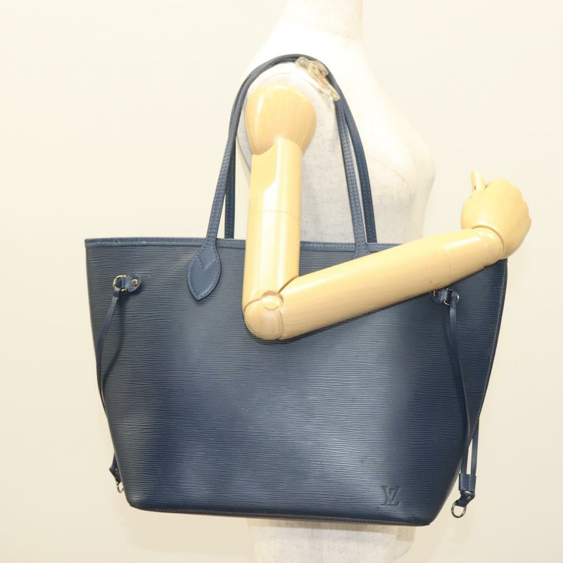 【日本直送】路易威登 Epi Neverfull MM 手提包 Andigo 藍色 M40885 LV Auth ep9503-24