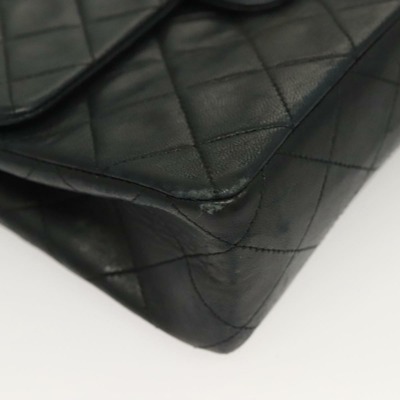 【日本直送】香奈兒 Matelasse 鏈條單肩包 小羊皮 黑金 CC 正品 PP771-7