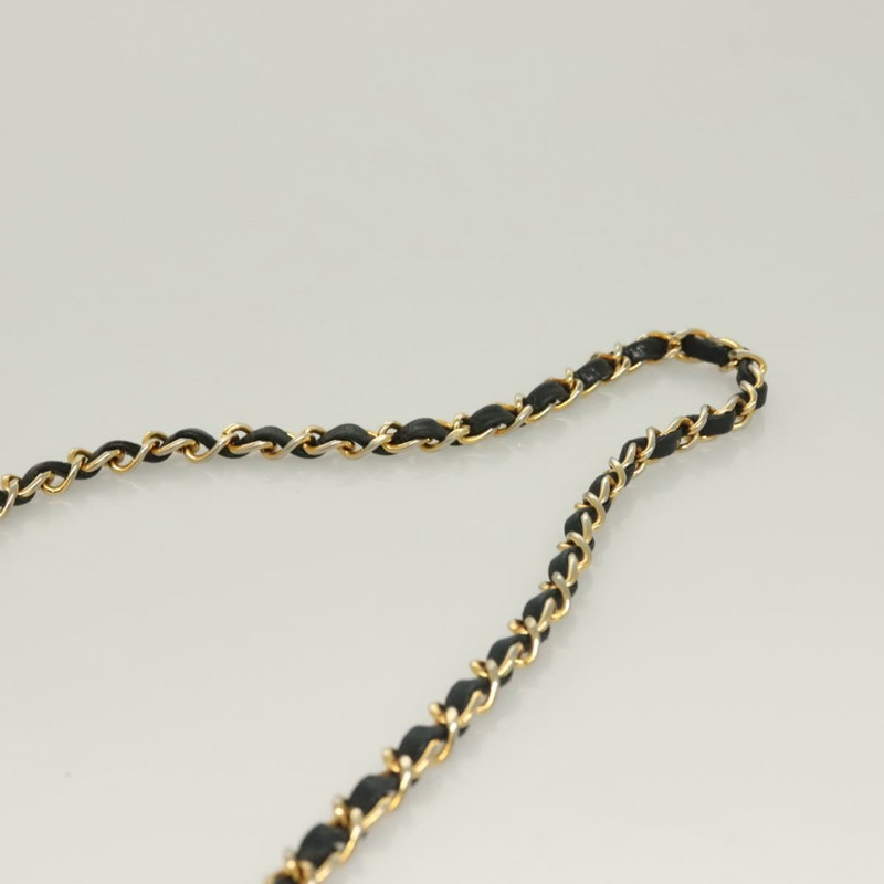 【日本直送】香奈兒 Matelasse 鏈條單肩包 小羊皮 黑金 CC 正品 PP771-13