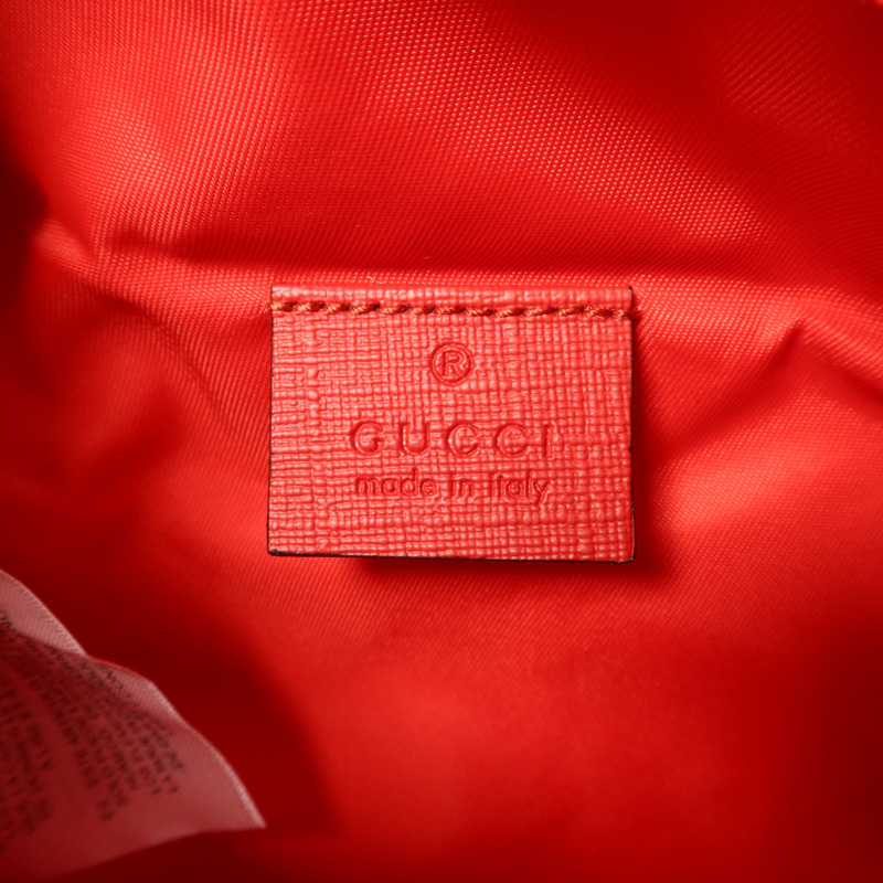 GUCCI 塗層帆布Waist/Body Bag銀扣腰包-6