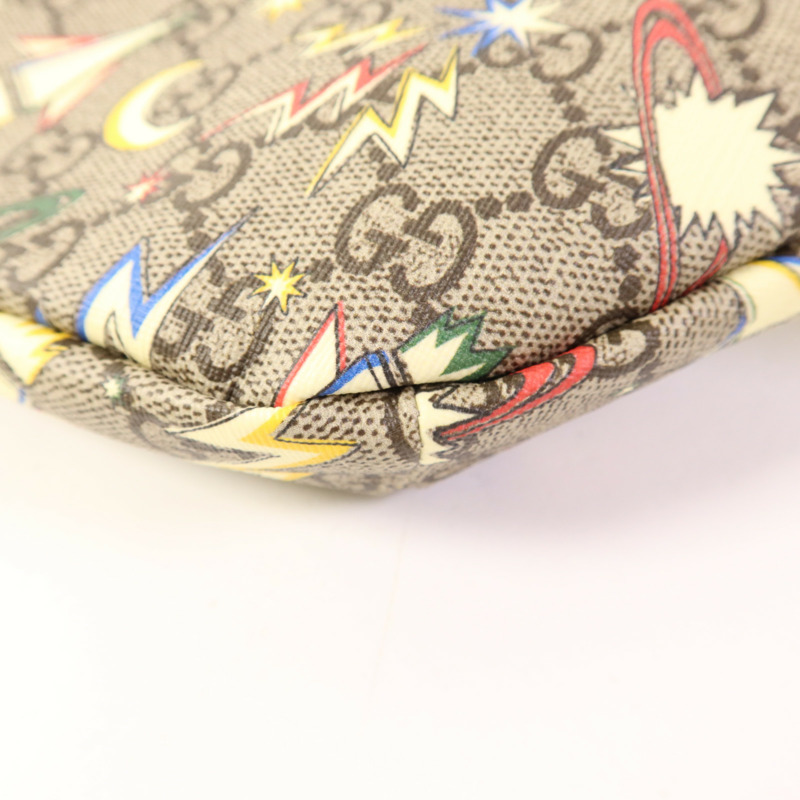 GUCCI 塗層帆布Waist/Body Bag銀扣腰包-11