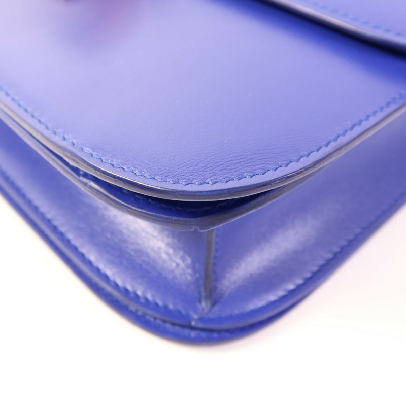 CELINE 牛皮皮革Classic Box M金扣肩背袋-10