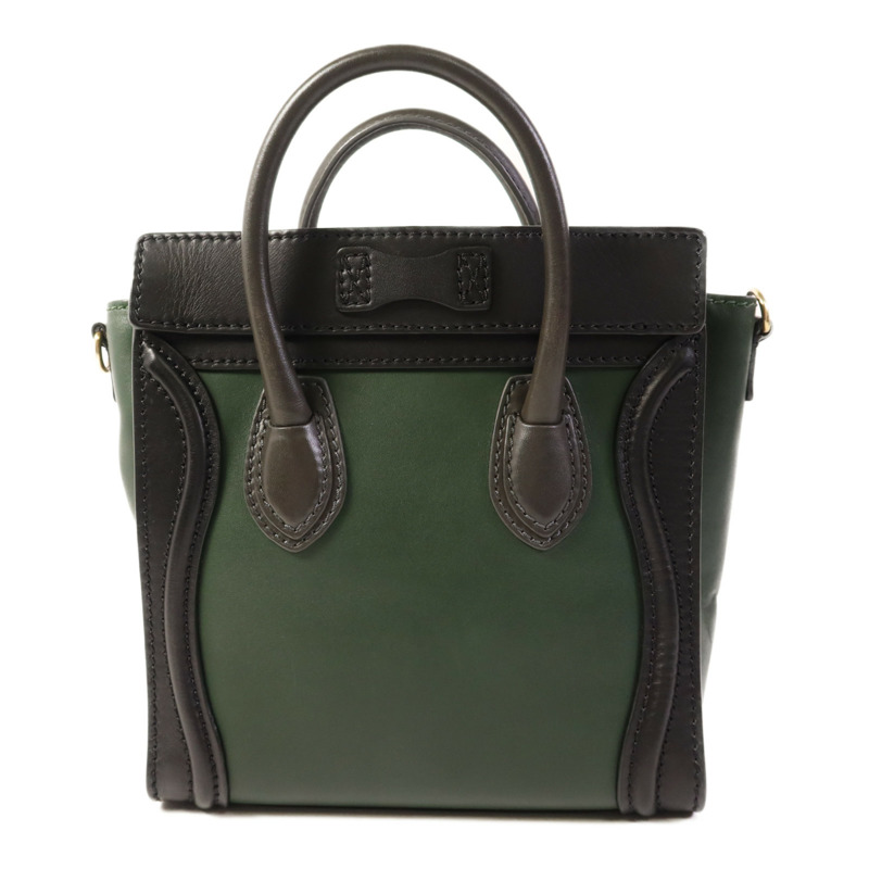 CELINE 牛皮皮革Nano Luggage金扣手挽肩背兩用袋-2