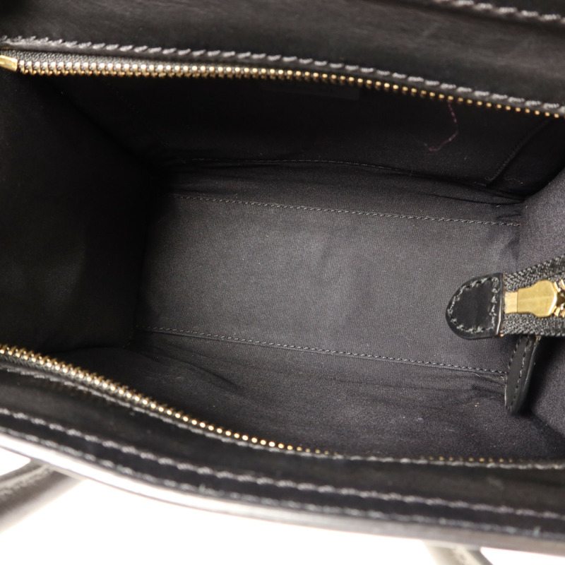 CELINE 牛皮皮革Nano Luggage金扣手挽肩背兩用袋-5