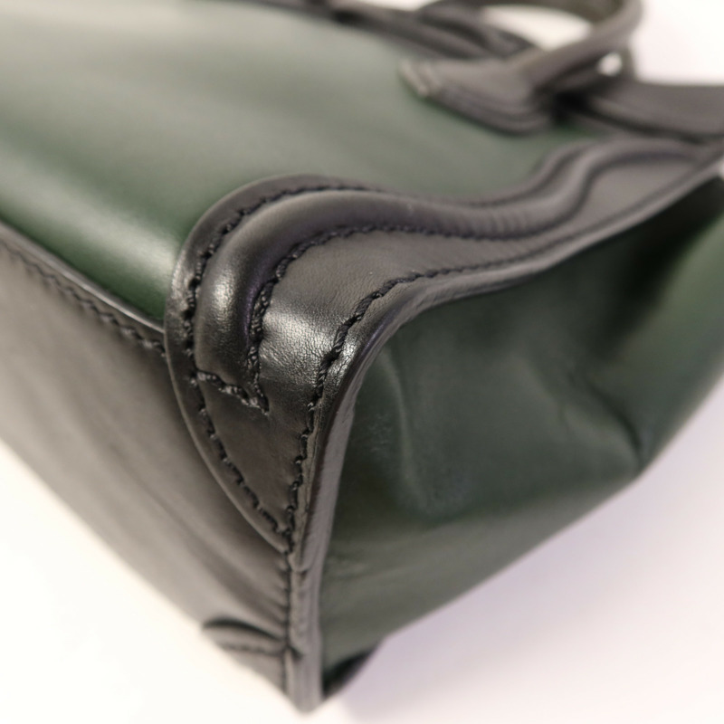 CELINE 牛皮皮革Nano Luggage金扣手挽肩背兩用袋-13