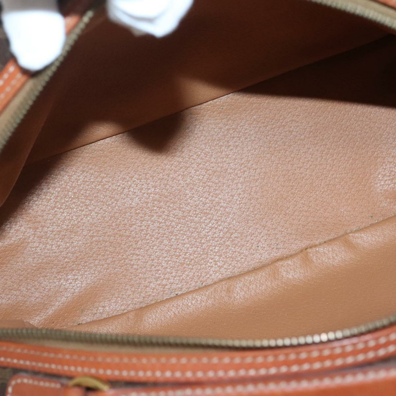 【日本直送】CELINE Macadam帆布手提包 PVC皮革 棕色 金色 正品 ki5919-9