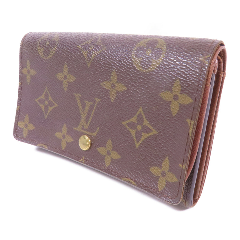 LOUIS VUITTON Monogram Porte Monnaie 金扣錢包-2