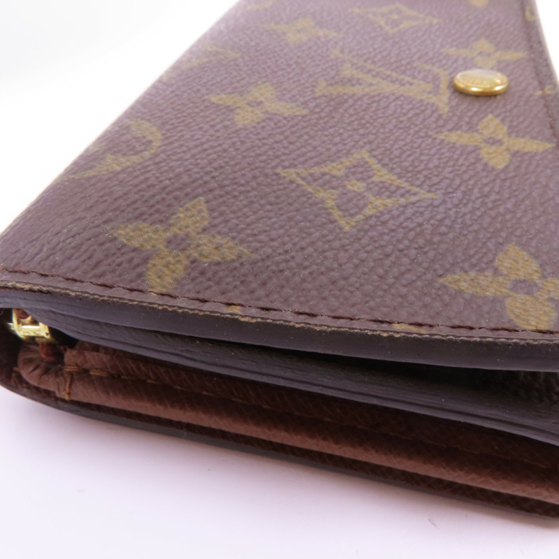 LOUIS VUITTON Monogram Porte Monnaie 金扣錢包-11