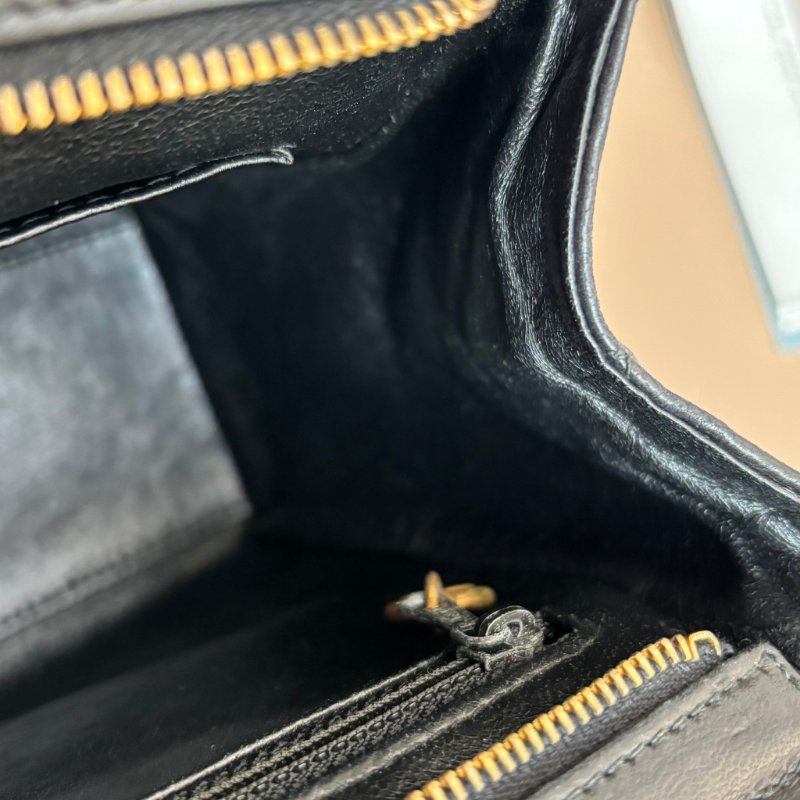 ::CHANEL:: 經典菱格紋雙C縫線 LOGO 手提肩背包 小托特包 小購物包 TOTE-34