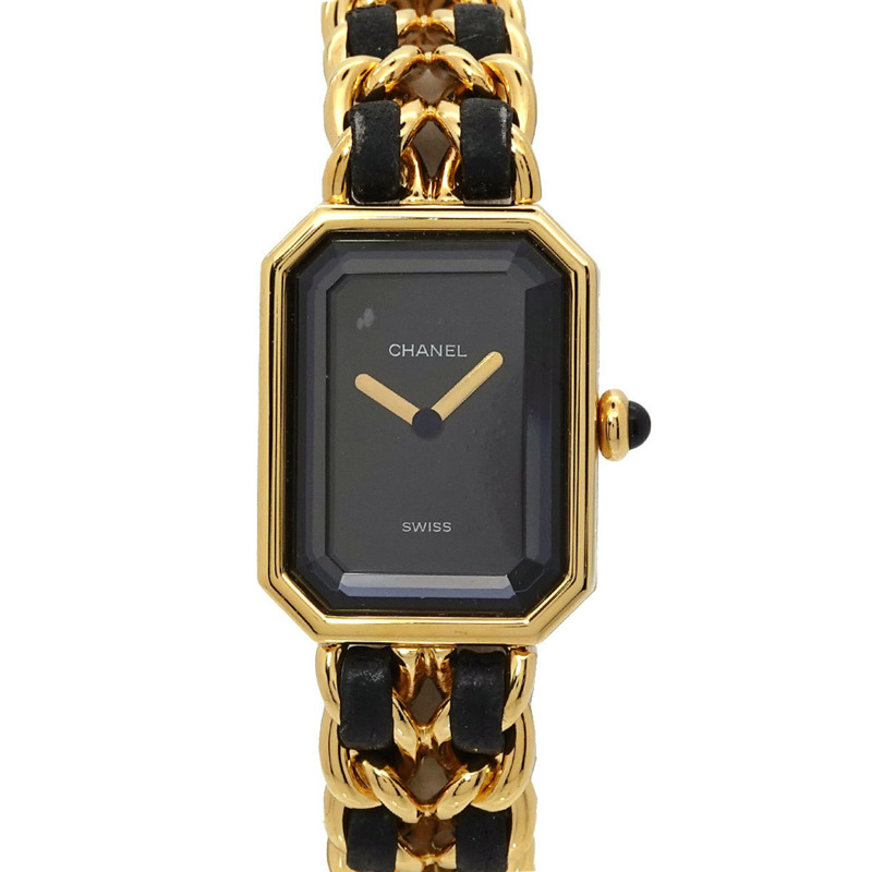 香奈兒 Premiere 女士腕錶，S 碼，H0001，黑色和金色，石英機芯-0