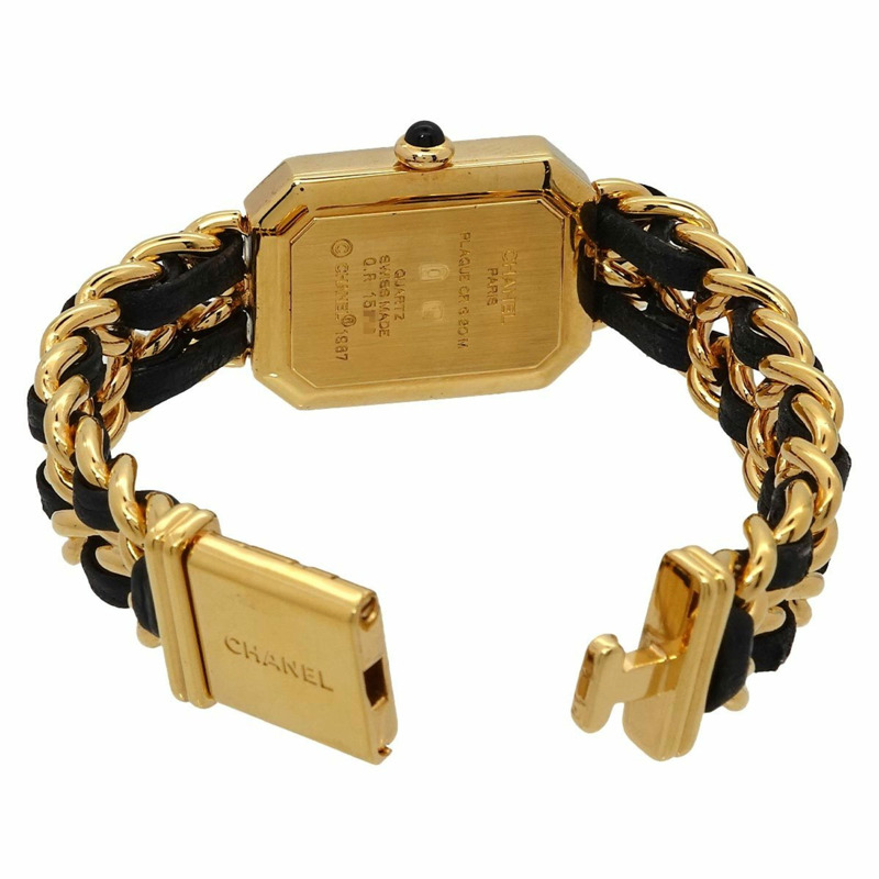 香奈兒 Premiere 女士腕錶，S 碼，H0001，黑色和金色，石英機芯-3