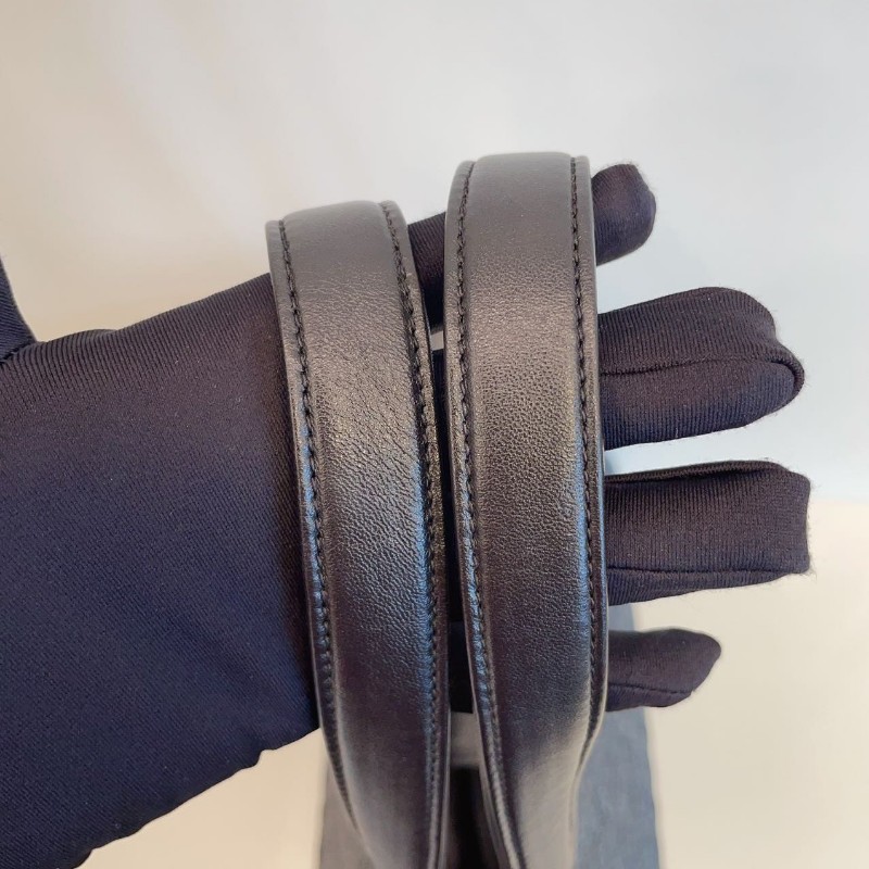 Chanel 香奈兒 深藍色 牛仔 leboy tote 肩背包 托特包 21開 36*25*16cm-22