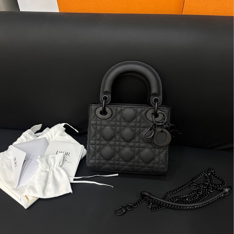 Dior 迪奧三格戴妃so black磨砂黑 23年編碼-0