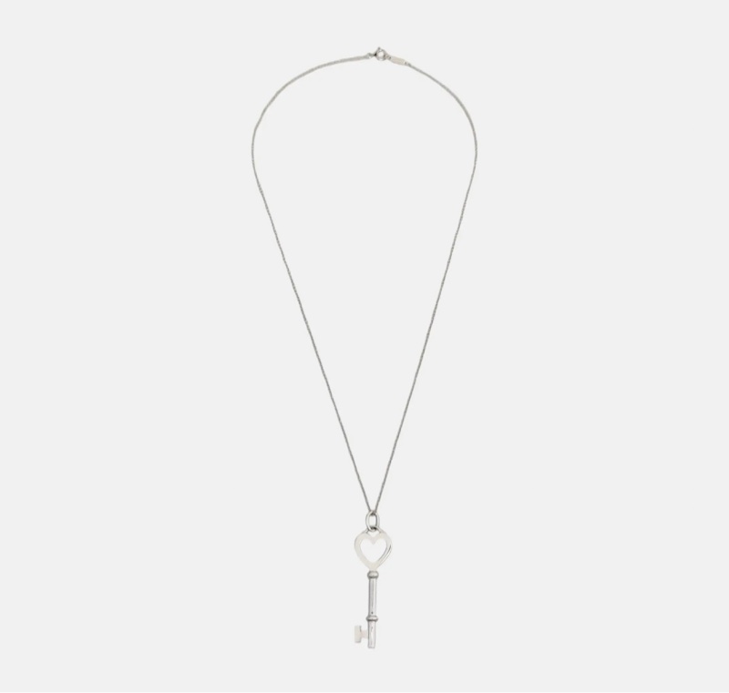 Tiffany 铂金\18k金中号项链-2