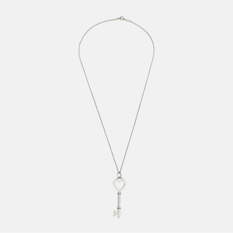 Tiffany 铂金\18k金中号项链-7