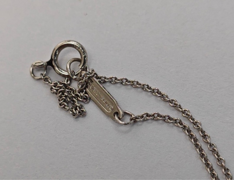 Tiffany 铂金\18k金中号项链-8