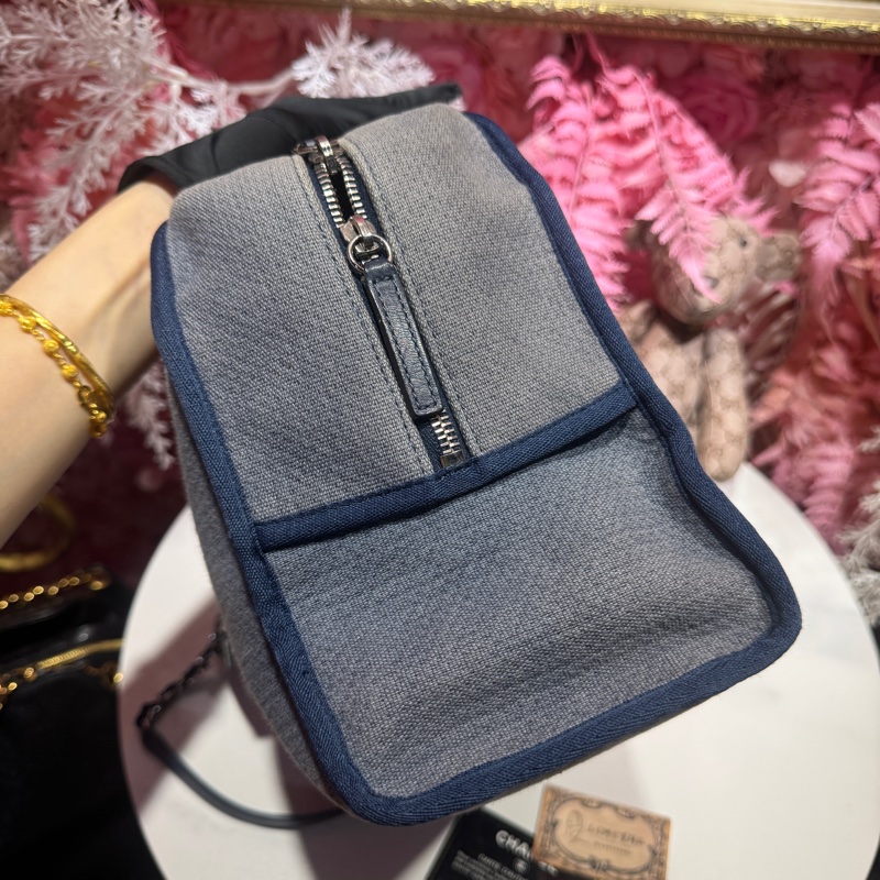 Chanel 牛仔沙灘包肩背包/王吉娜古董精品-4