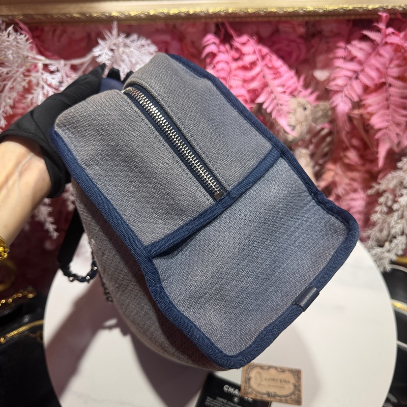 Chanel 牛仔沙灘包肩背包/王吉娜古董精品-6