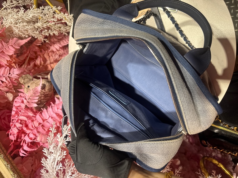 Chanel 牛仔沙灘包肩背包/王吉娜古董精品-9