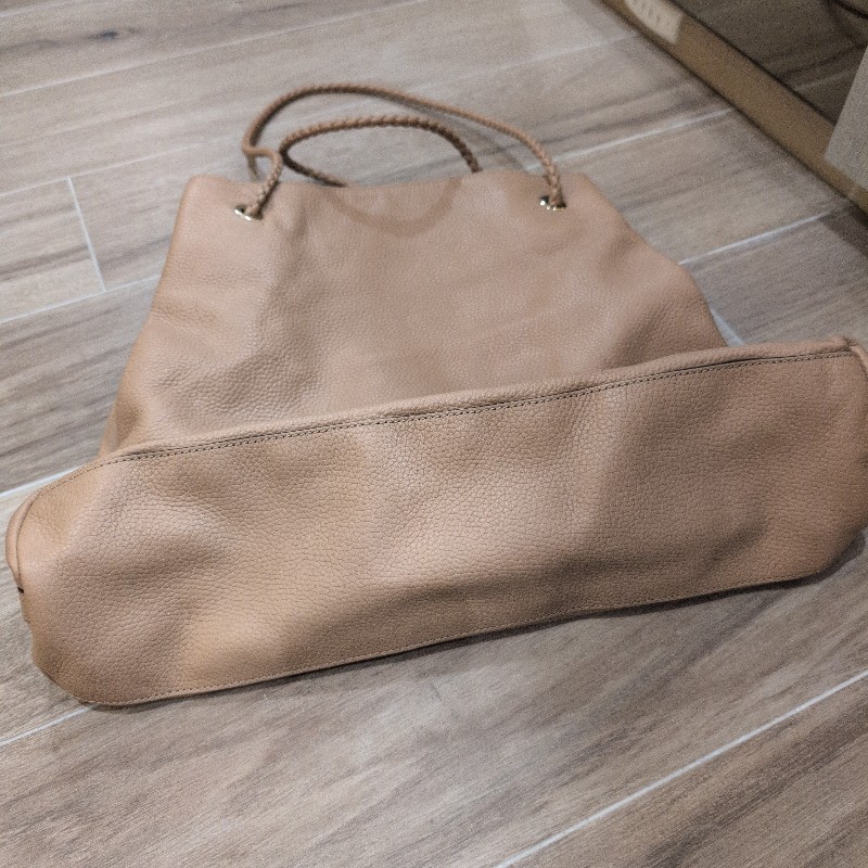 GUCCI斜背肩背駝色 米色兩用包 表面有亮粉-8