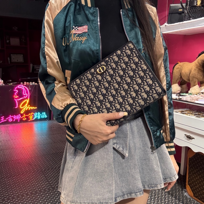 Dior 老花手拿包/王吉娜古董精品-1