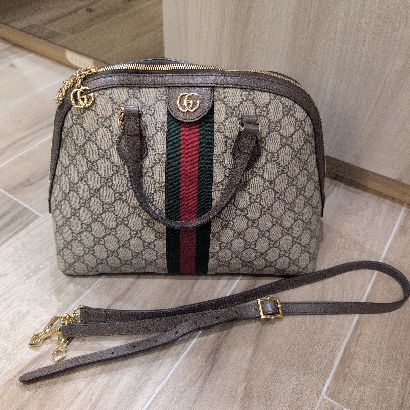 GUGGI老花經典貝殼包 可斜背-5