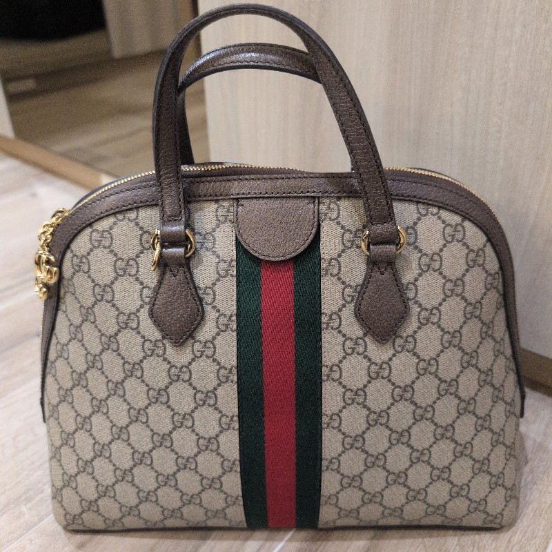 GUGGI老花經典貝殼包 可斜背-7